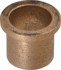 Boston Gear - 7/8" Inside x 1" Outside Diam, Oil Impregnated Bronze Sleeve Bearing - 1-1/4" Flange Outside Diam, 5/32" Flange Thickness, 1" OAL - USA Tool & Supply