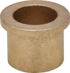Boston Gear - 7/8" Inside x 1-1/8" Outside Diam, Oil Impregnated Bronze Sleeve Bearing - 1-3/8" Flange Outside Diam, 5/32" Flange Thickness, 1" OAL - USA Tool & Supply