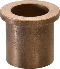 Boston Gear - 7/8" Inside x 1-1/8" Outside Diam, Oil Impregnated Bronze Sleeve Bearing - 1-3/8" Flange Outside Diam, 5/32" Flange Thickness, 1-1/4" OAL - USA Tool & Supply
