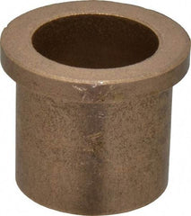 Boston Gear - 1" Inside x 1-1/4" Outside Diam, Oil Impregnated Bronze Sleeve Bearing - 1-1/2" Flange Outside Diam, 3/16" Flange Thickness, 1-1/4" OAL - USA Tool & Supply