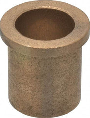 Boston Gear - 1" Inside x 1-1/4" Outside Diam, Oil Impregnated Bronze Sleeve Bearing - 1-1/2" Flange Outside Diam, 3/16" Flange Thickness, 1-1/2" OAL - USA Tool & Supply