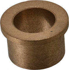 Boston Gear - 1" Inside x 1-3/8" Outside Diam, Oil Impregnated Bronze Sleeve Bearing - 1-5/8" Flange Outside Diam, 3/16" Flange Thickness, 1" OAL - USA Tool & Supply