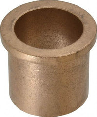Boston Gear - 1-1/4" Inside x 1-1/2" Outside Diam, Oil Impregnated Bronze Sleeve Bearing - 1-3/4" Flange Outside Diam, 3/16" Flange Thickness, 1-1/2" OAL - USA Tool & Supply
