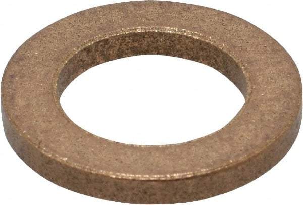 Boston Gear - 0.628" Inside x 1" Outside Diam, 1/8" Thick, Bronze SAE-841 Thrust Bearing - 10,000 Max Pressure x Velocity - USA Tool & Supply