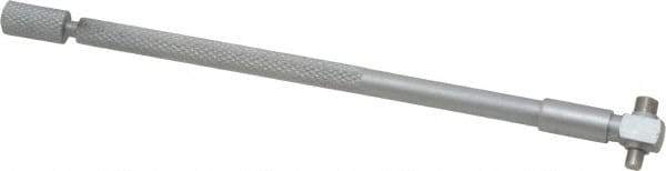 Value Collection - 5/16 to 1/2 Inch, 4.2 Inch Overall Length, Telescoping Gage - 4 Inch Long Handle, Hardened Tool Steel, Satin Chrome Finish - USA Tool & Supply