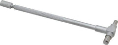 Value Collection - 3/4 to 1-1/4 Inch, 4.4 Inch Overall Length, Telescoping Gage - 4 Inch Long Handle, Hardened Tool Steel, Satin Chrome Finish - USA Tool & Supply