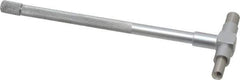 Value Collection - 1-1/4 to 2-1/8 Inch, 5.85 Inch Overall Length, Telescoping Gage - 5 Inch Long Handle, Hardened Tool Steel, Satin Chrome Finish - USA Tool & Supply