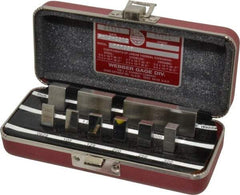 Starrett - 9 Piece, 1/16 to 2", Grade 0, Steel Gage Block Set - Rectangular - USA Tool & Supply