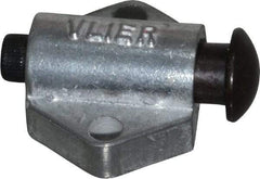 Vlier - 7/8" Base Width, 1/8" Stroke Len, 3/8" Stop Head OD, 21/32" Btw Mt Hole Ctrs, 19/32" Btw Mt Hole & Edge, Round Spring Locating Stop - 11/16" Body Len x 7/8" Body Width, 7/32" Base Thickness, 5.13 Lb Init, 10 Lb Mid, 14.9 Lb Final End Force - USA Tool & Supply