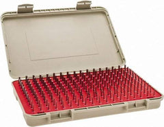 Vermont Gage - 190 Piece, 0.061-0.25 Inch Diameter Plug and Pin Gage Set - Minus 0.0002 Inch Tolerance, Class ZZ - USA Tool & Supply
