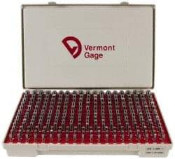 Vermont Gage - 250 Piece, 0.251-0.5 Inch Diameter Plug and Pin Gage Set - Plus 0.0002 Inch Tolerance, Class ZZ - USA Tool & Supply