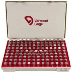 Vermont Gage - 125 Piece, 0.626-0.75 Inch Diameter Plug and Pin Gage Set - Plus 0.0002 Inch Tolerance, Class ZZ - USA Tool & Supply