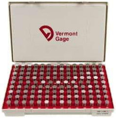 Vermont Gage - 125 Piece, 0.626-0.75 Inch Diameter Plug and Pin Gage Set - Plus 0.0002 Inch Tolerance, Class ZZ - USA Tool & Supply