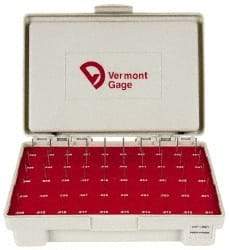 Vermont Gage - 50 Piece, 0.011-0.06 Inch Diameter Plug and Pin Gage Set - Plus 0.0002 Inch Tolerance, Class ZZ - USA Tool & Supply