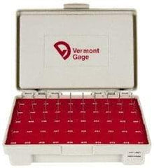 Vermont Gage - 50 Piece, 0.011-0.06 Inch Diameter Plug and Pin Gage Set - Plus 0.0002 Inch Tolerance, Class ZZ - USA Tool & Supply