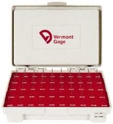 Vermont Gage - 50 Piece, 0.0115-0.0605 Inch Diameter Plug and Pin Gage Set - Minus 0.0002 Inch Tolerance, Class ZZ - USA Tool & Supply