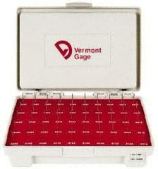 Vermont Gage - 50 Piece, 0.0115-0.0605 Inch Diameter Plug and Pin Gage Set - Plus 0.0002 Inch Tolerance, Class ZZ - USA Tool & Supply