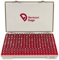 Vermont Gage - 250 Piece, 0.2515-0.5005 Inch Diameter Plug and Pin Gage Set - Minus 0.0002 Inch Tolerance, Class ZZ - USA Tool & Supply