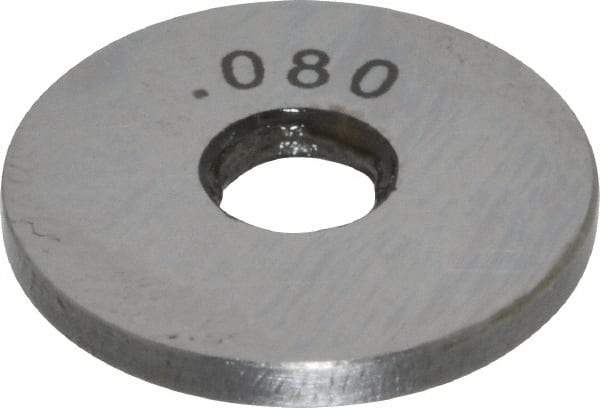 Value Collection - 0.08" Round Steel Spacer Block - Accuracy Grade B - USA Tool & Supply