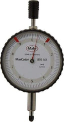 Mahr - 10mm Range, 0-10 Dial Reading, 0.1mm Graduation Dial Drop Indicator - 50mm Dial - USA Tool & Supply