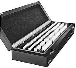 Mahr - 111 Piece, 0.5 to 100mm, Grade 2, Ceramic Gage Block Set - Rectangular - USA Tool & Supply