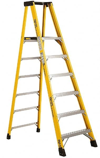 Made in USA - 8 Ft. High, Type IAA Rating, Fiberglass Platform - USA Tool & Supply