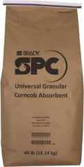 Brady SPC Sorbents - 40 Lb Bag Corncob Granular Sorbent - Universal Use - USA Tool & Supply