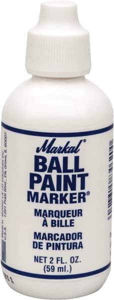 Markal - White Marker/Paintstick - Alcohol Base Ink - USA Tool & Supply