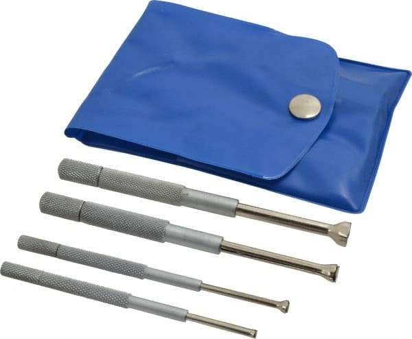 Value Collection - 1/8 to 1/2 Inch Measurement, Small Hole Gage Set - Half Ball, Includes Case - USA Tool & Supply