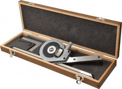 SPI - 6, 12 Inch Long Blade, 360° Max Measurement, Bevel Protractor - Accuracy up to 1 Min, 1 Min Dial Graduation - USA Tool & Supply