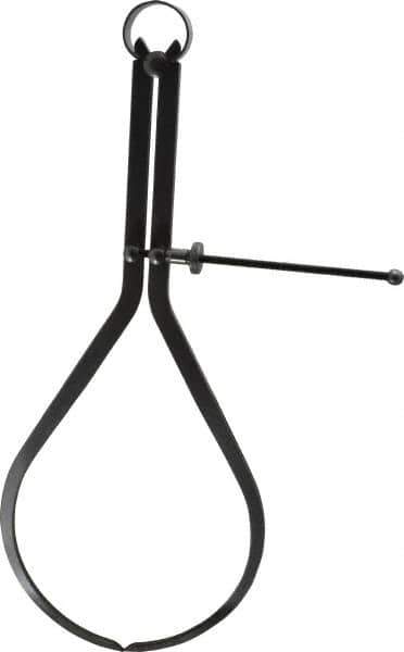 Value Collection - 12 Inch Leg, Spring Joint, Steel, Polished, Outside Caliper - 12 Inch Max Measurement, 300mm Max Measurement, Flat Leg with Quick Nut Adjustment - USA Tool & Supply