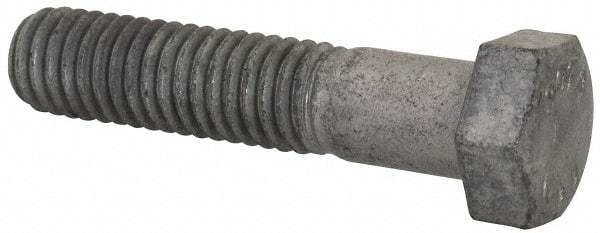 Value Collection - 3/8-16 Thread, 1-3/4" Length Under Head, Steel Hex Head Bolt - Hot Dipped Galvanized Coated, UNC Thread, ASTM A307, Grade 2 - USA Tool & Supply