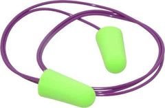 Moldex - Disposable, Corded, 33 dB, Taper End Earplugs - Bright Green - USA Tool & Supply