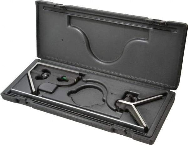 TESA Brown & Sharpe - 3 Piece, 12" Combination Square Set - 1/16, 1/32, 1/64 & 1/8" (4R) Graduation, Hardened Steel Blade, Hardened Steel Center & Square Head - USA Tool & Supply