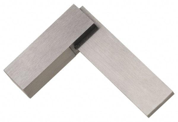 Value Collection - 5" Blade Length, 3" Base Length Steel Square - 0.0003" Accuracy - USA Tool & Supply