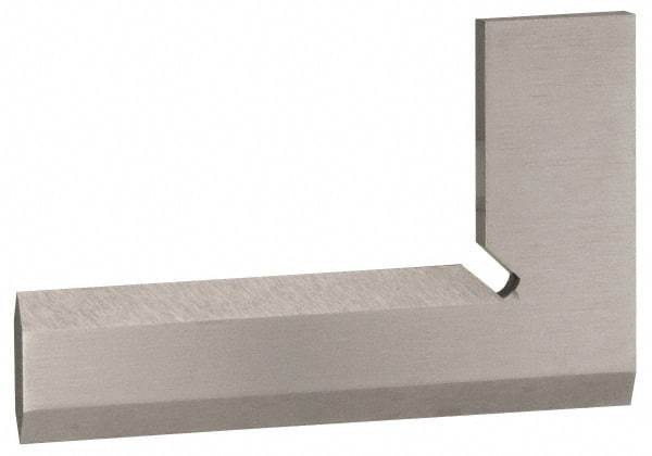 Value Collection - 6-1/4" Blade Length, 4" Base Length Steel Square - 0.0014" Accuracy, Beveled Edge - USA Tool & Supply