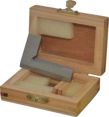 Value Collection - 2-1/2" Blade Length, 1-1/2" Base Length Steel Square - 0.0011" Accuracy, Beveled Edge - USA Tool & Supply