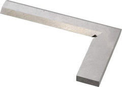 Value Collection - 3-1/8" Blade Length, 2" Base Length Steel Square - 0.0011" Accuracy, Beveled Edge - USA Tool & Supply