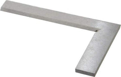 Value Collection - 5" Blade Length, 3" Base Length Steel Square - 0.0013" Accuracy, Beveled Edge - USA Tool & Supply