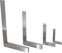 Value Collection - 4 Piece, 3, 4, 6-9/32, 8-1/4 Inch Base Length, 4, 6, 9, 12 Inch Blade Length, Square Set - Steel, Includes 4 Pc. Set of 4-12 Inches - USA Tool & Supply