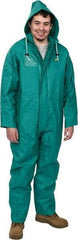 OnGuard - Size M, Green, Chemical Coverall - 1 Pocket, Open Ankle, Open Wrist - USA Tool & Supply