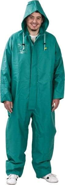 OnGuard - Size XL, Green, Chemical Coverall - 1 Pocket, Open Ankle, Open Wrist - USA Tool & Supply