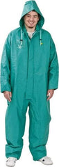 OnGuard - Size 3XL, Green, Chemical Coverall - 1 Pocket, Open Ankle, Open Wrist - USA Tool & Supply