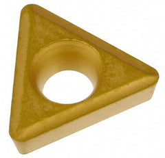 APT - TPGH21.52 Grade C2 Carbide Turning Insert - 60° Triangle, 1/4" Inscr Circle, 3/32" Thick, 1/32" Corner Radius - USA Tool & Supply