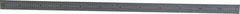 PEC Tools - 12" Long, 1/100, 1/64, 1/32, 1/10" Graduation, Flexible Steel Rule - 5R Graduation Style, 1/2" Wide, Silver, Satin Chrome Finish - USA Tool & Supply