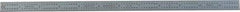PEC Tools - 12" Long, 1/64, 1/32, 1/16, 1/8" Graduation, Flexible Steel Rule - 4R Graduation Style, 1/2" Wide, Silver, Satin Chrome Finish - USA Tool & Supply
