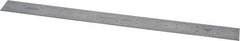 PEC Tools - 12" Long, 1/100, 1/64, 1/32, 1/10" Graduation, Rigid Steel Rule - 5R Graduation Style, 1" Wide, Silver, Satin Chrome Finish - USA Tool & Supply