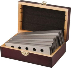 Value Collection - 8 Piece, 6 Inch Long Tool Steel Parallel Set - 1 to 1-3/4 Inch High, 3/16 to 1/2 Inch Thick, 55-62 RC Hardness, Sold as 4 Pair - USA Tool & Supply