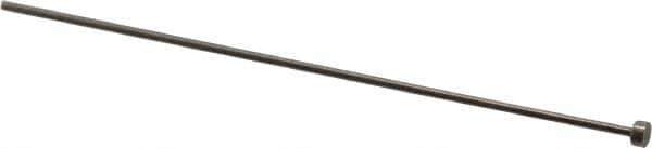 Gibraltar - 1.5mm Pin Diam, 4mm Head Diam x 2mm Head Height, 100mm OAL, Straight Ejector Pin - Steel, 98mm Pin Length - USA Tool & Supply