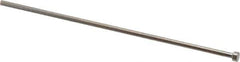 Gibraltar - 2.2mm Pin Diam, 4mm Head Diam x 2mm Head Height, 100mm OAL, Straight Ejector Pin - Steel, 98mm Pin Length - USA Tool & Supply